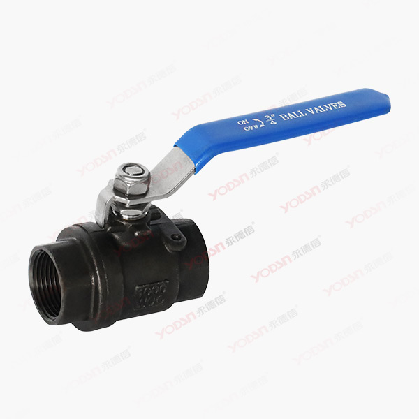 Two piece carbon steel wire buckle ball valve