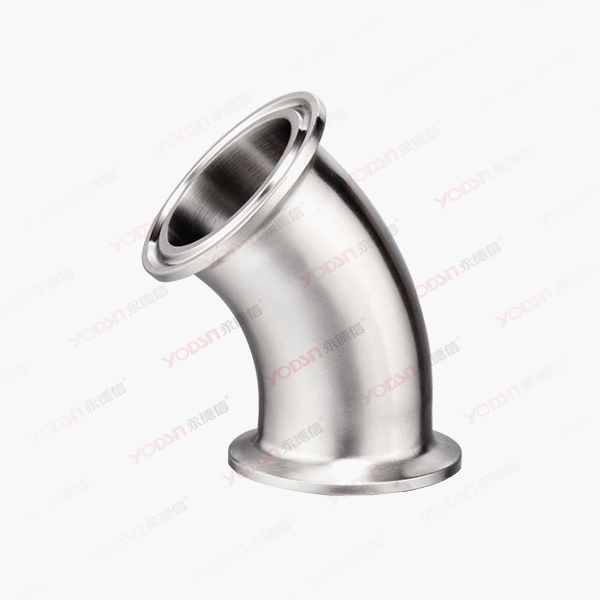 45 ° Clamp type elbow