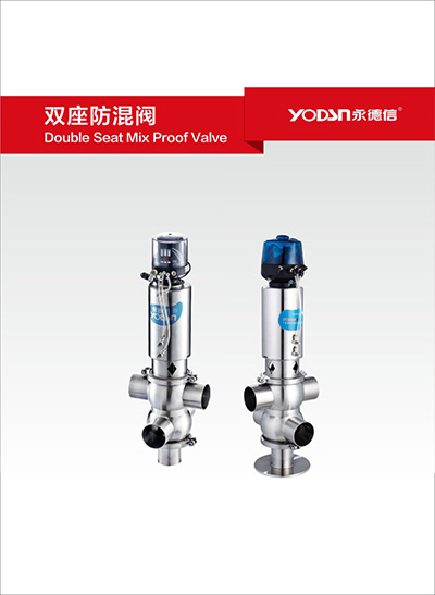 Double seat anti mixing valve